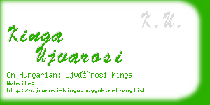 kinga ujvarosi business card